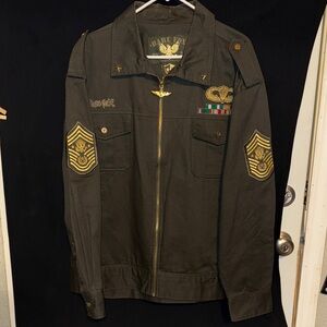 Bare Fox Military Field Jacket - Olive